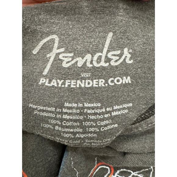 Fender Guitar Medium NWT Gray Tee Shirt Americana - Picture 5 of 5